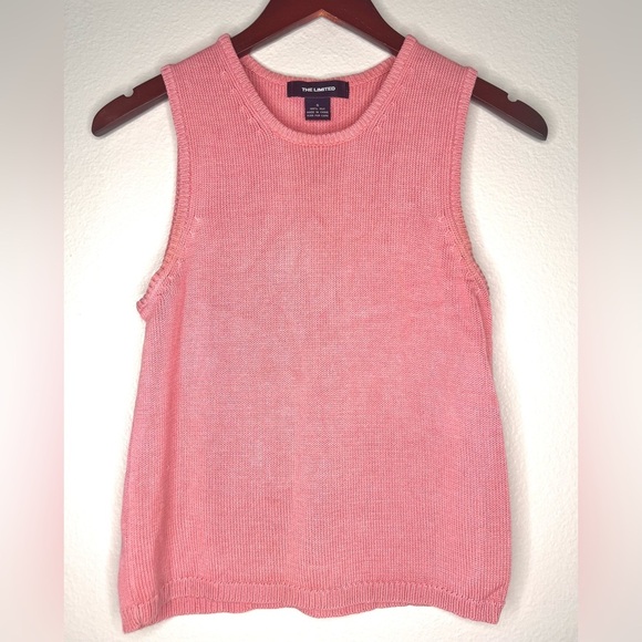The Limited Vintage 100% silk Pink Sleeveless Knit Top S - Picture 1 of 7